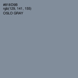 #818D9B - Oslo Gray Color Image